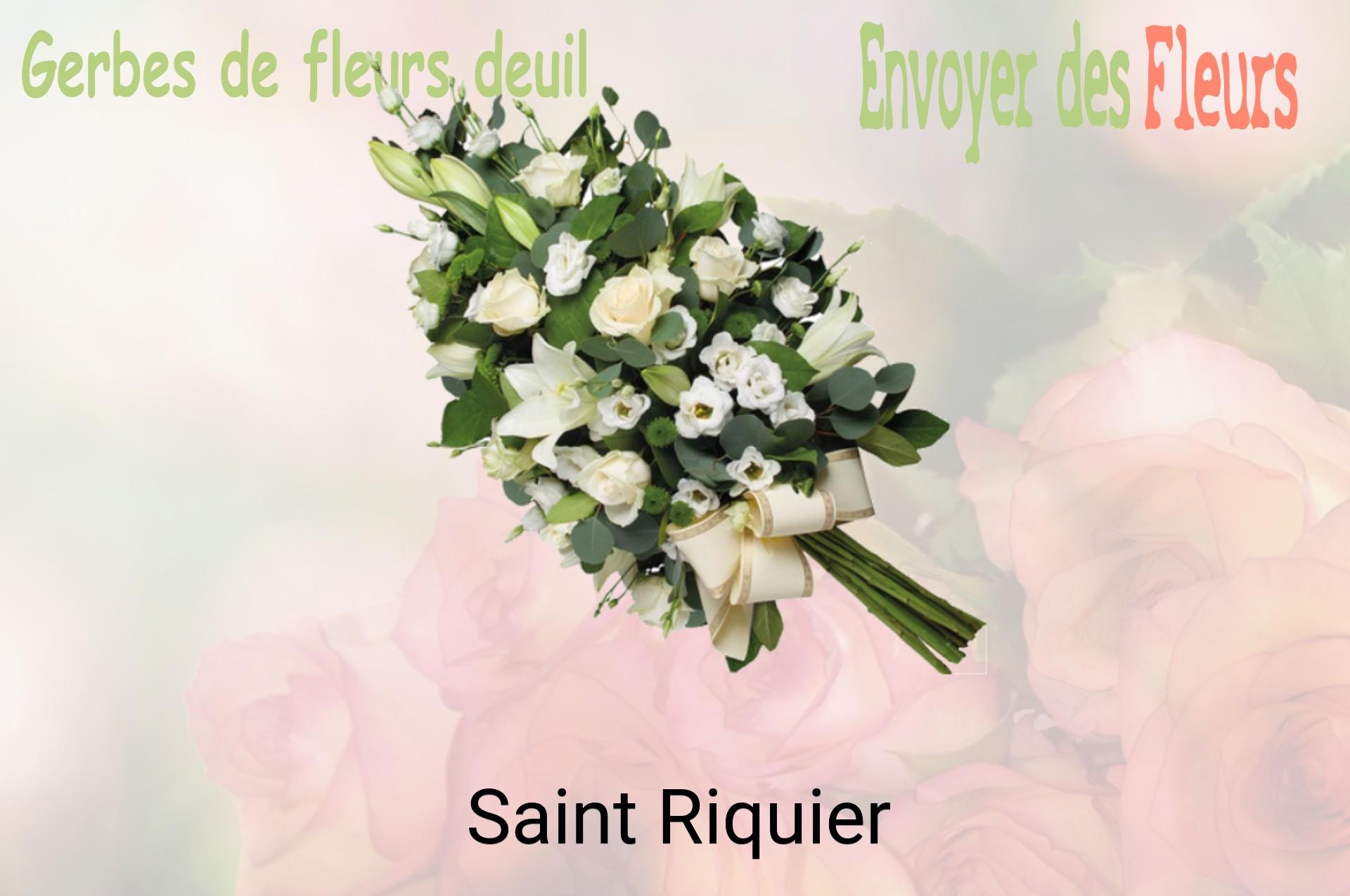 Gerbe de fleurs de deuil livrée à Saint-Riquier